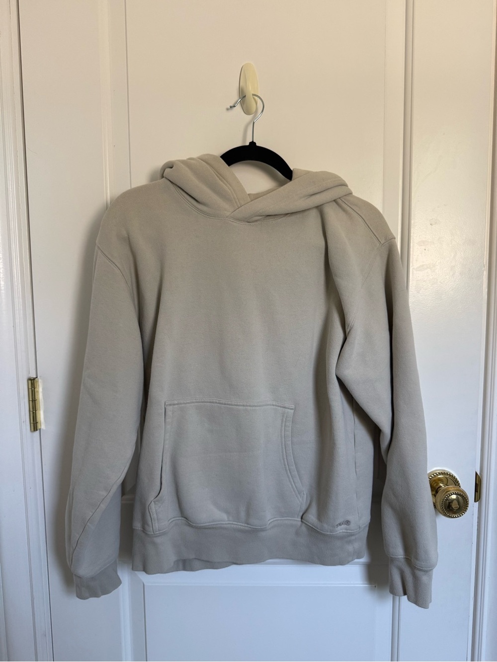 TNA Aritzia Hoodie in Light Beige